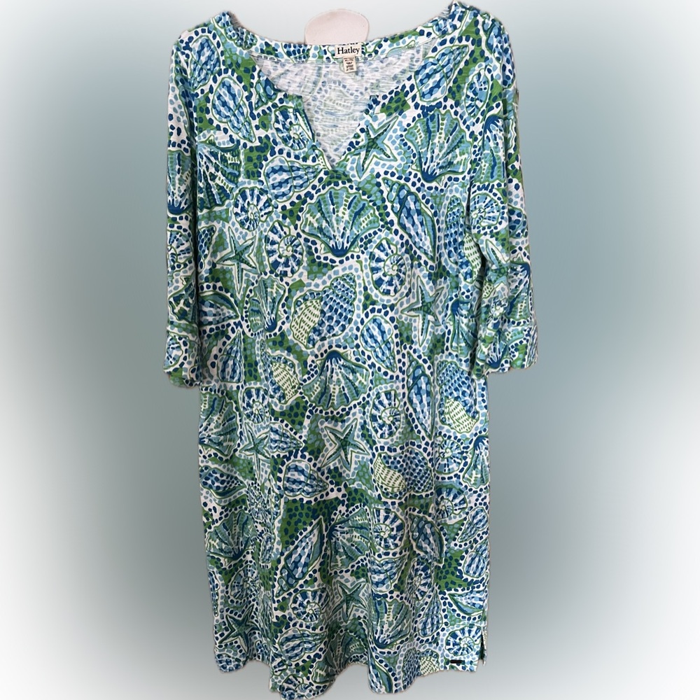 Hatley dress.. XL with seashell pattern